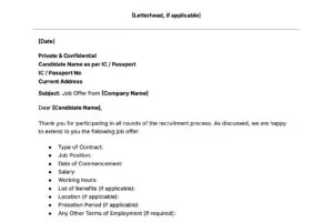 header image for job offer letter template